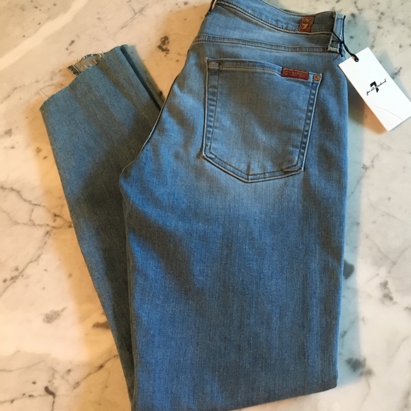 7 for All Mankind the Ankles Skinny Jean Sz 27 - Picture 2 of 6